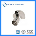 Polished Sanitary Stainless Steel Pipe Fitting Butt Welded Elbow